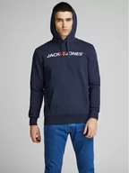 Bluzy męskie - Jack&Jones Bluza Corp Old Logo 12137054 Granatowy Regular Fit - miniaturka - grafika 1