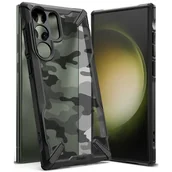 Etui i futerały do telefonów - Ringke Fusion X Design etui Samsung Galaxy S23 Ultra kamuflaż czarne - miniaturka - grafika 1