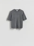 Moda i Uroda OUTLET - Reserved - Wełniany sweter - szary - miniaturka - grafika 1