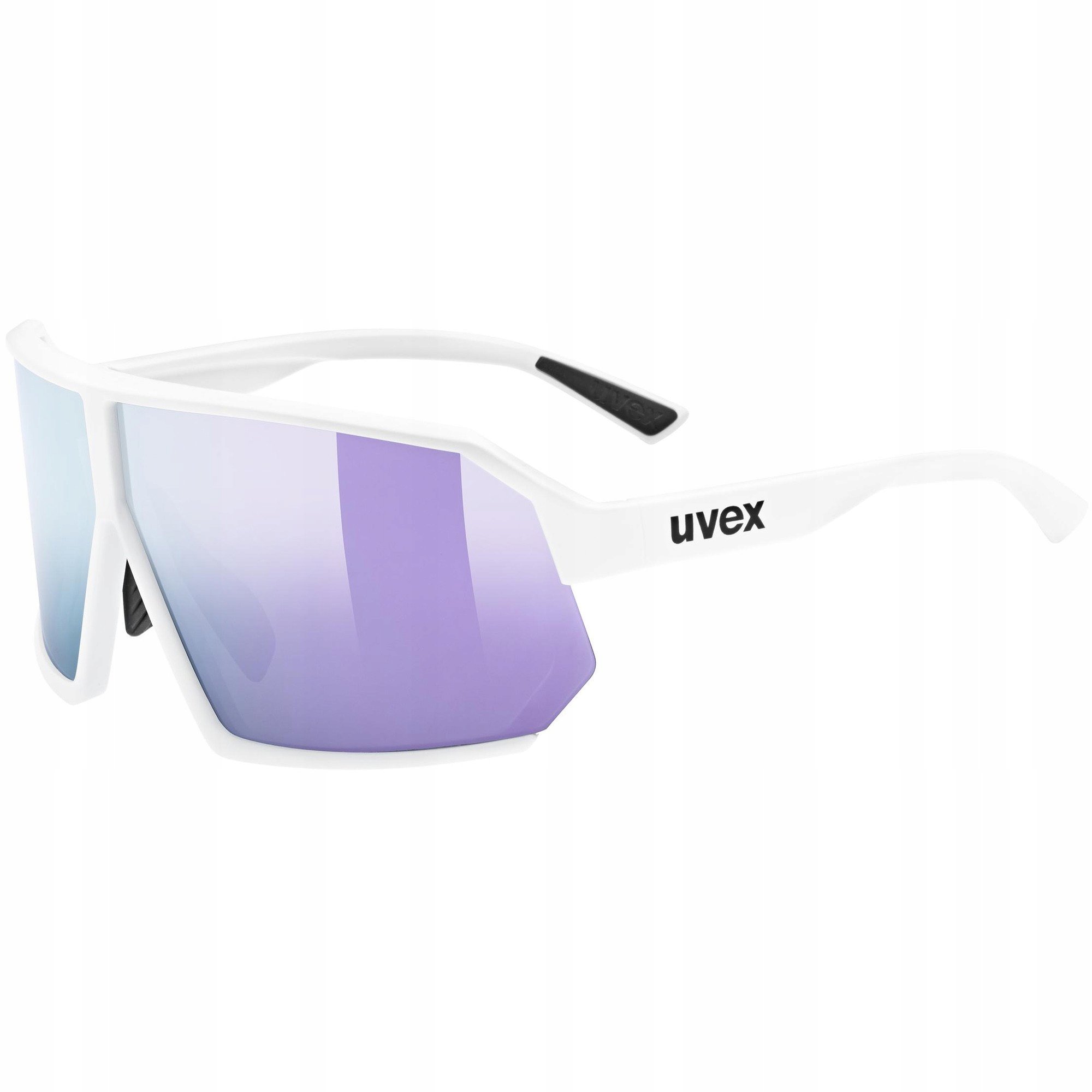 Okulary przeciwsłoneczne Uvex Sportstyle 237 - white matt/mirror lavender