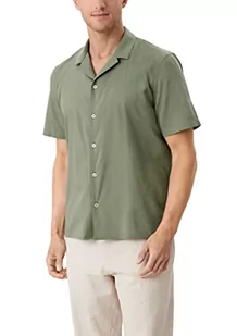 s.Oliver Koszula męska z krótkim rękawem, zielony (Tannengrün), XL - Koszule męskie - miniaturka - grafika 1