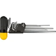 Akcesoria do elektronarzędzi - TOPEX grupa Klucze hex z uchwytem 1,5-10 mm stal CrV (zestaw 9 szt.) 35D962 35D962 - miniaturka - grafika 1