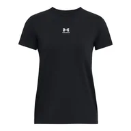 Koszulki i topy damskie - Damska Koszulka z krótkim rękawem UNDER ARMOUR UA RIVAL CORE SS 1383648-001 – Czarny - miniaturka - grafika 1