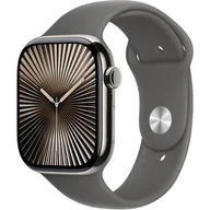 Smartwatch - Apple Watch 10 GPS + Cellular 42mm naturalny tytan pasek sportowy S/M Szary - miniaturka - grafika 1
