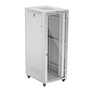 Szafy rack - Szafa RACK LANBERG 19" 42U FF01-8042-12SL 800 x 1000 mm, Stojąca Szary - miniaturka - grafika 1