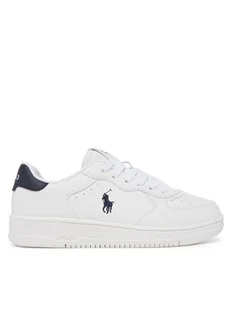 Polo Ralph Lauren Sneakersy RL02436102 Biały - Buty dla dziewczynek - miniaturka - grafika 1