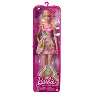 Sukienki i spódniczki dla dziewczynek - Barbie Fashionistas Lalka Sukienka w owoce/Blond włosy HBV15 HBV15 - miniaturka - grafika 1