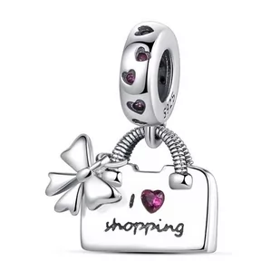 Zawieszka SREBRO 925 Charms koralik do PANDORA Torebka Shopping - Wisiorki - miniaturka - grafika 1