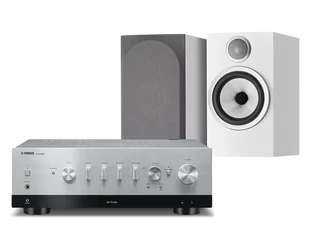 Yamaha R-N1000A (srebrny) + 706 S3 (biały) - Zestawy stereo - miniaturka - grafika 1