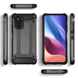 Hybrid Armor pancerne hybrydowe etui pokrowiec Xiaomi Redmi K40 Pro+ / K40 Pro / K40 / Poco F3 złoty - Etui i futerały do telefonów - miniaturka - grafika 4