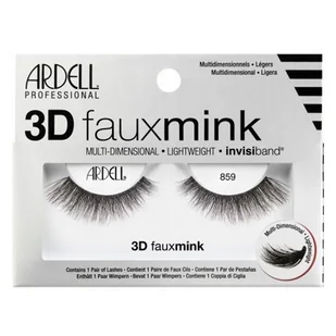 Ardell 3D Faux Mink 859 sztuczne rzęsy 1 szt dla kobiet Black - Sztuczne rzęsy i akcesoria - miniaturka - grafika 2
