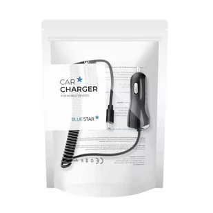 OEM ŁADOWARKA SAMOCHODOWA (DC) MICRO USB (max 2A) BLUE STAR - Akcesoria do tabletów i e-booków - miniaturka - grafika 2