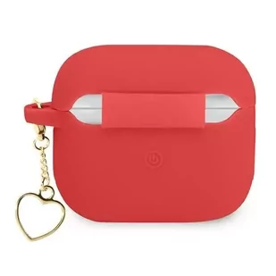 Guess GUA3LSCHSR AirPods 3 cover czerwony/red Silicone Charm Heart Collection - Akcesoria do słuchawek - miniaturka - grafika 2