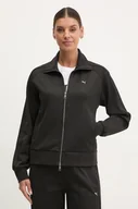 Bluzy damskie - Puma bluza damska kolor czarny gładka 629937 - miniaturka - grafika 1