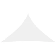 Parasole ogrodowe - vidaXL Lumarko Trójkątny żagiel ogrodowy, tkanina Oxford, 3,5x3,5x4,9 m, biały! 135285 - miniaturka - grafika 1