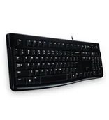 Klawiatury - Logitech K120 Corded Keyboard klawiatura USB Grecki Czarny 920-002490 - miniaturka - grafika 1