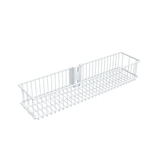 Kosz do listwy pionowej podwieszany 435 x 104 x 80 mm biały Integri - Meble modułowe i akcesoria - miniaturka - grafika 1