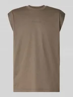 Koszulki męskie - Top z nadrukiem z logo model ‘Boxy’ - miniaturka - grafika 1