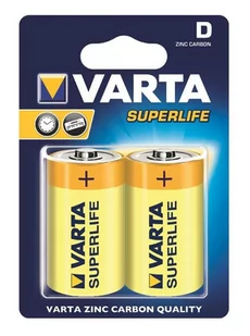 Varta Baterie cynkowe R20 typD Superlife 2szt BAVA 2020 - Baterie i akcesoria - miniaturka - grafika 2