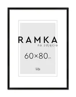 Ramki na zdjęcia - Ramka na zdjęcia 60x80 cm Czarna - miniaturka - grafika 1