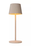 Lampy stojące - Lucide Justine 27889/02/38 lampa stołowa lampka IP54 1x2W LED 2700 beżowa - miniaturka - grafika 1