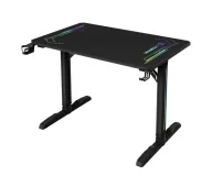 Biurka gamingowe - Ultradesk FREEZE V2 109cm Czarny - miniaturka - grafika 1