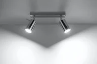 Lampy sufitowe - Sollux Lighting Plafon RING 2 chrom - miniaturka - grafika 1