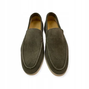 Mokasyny męskie zamszowe Old Money 47 - Mokasyny męskie - miniaturka - grafika 1