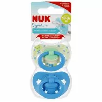 Nuk Smoczek uspokajający silikonowy 18-36m Signature 10177206 2 szt. - Smoczki uspokajające - miniaturka - grafika 1