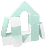 Klocki - Komplet 11 Dużych Klocków Piankowych Do Zabawy,Żłobków,Przedszkoli Komplet 11 Dużych Klocków Piankowych Do Zabawy,Żłobków,Przedszkoli (Kolor: Miętowy) - miniaturka - grafika 1