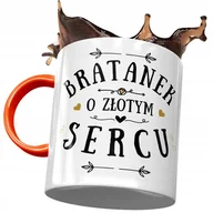 Kubki - Kubek Pomarańczowy Dla Bratanka Idealny Na Prezent z Nadrukiem ze Zdjęciem + Opakowanie na prezent (wzór 02) - miniaturka - grafika 1