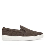 Trampki damskie - Tenisówki MICHAEL Michael Kors Keaton Slip On 43F7KTFP1B Brązowy - miniaturka - grafika 1