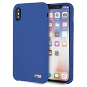 Etui i futerały do telefonów - BMW Etui hardcase BMHCPXMSILNA iPhone X /Xs niebieski/navy Silicone M Collection - miniaturka - grafika 1