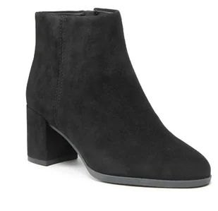 CLARKS DAMSKIE BOTKI SKÓRZANE CZARNE OBCAS 39 ŻTE - Botki damskie - miniaturka - grafika 1