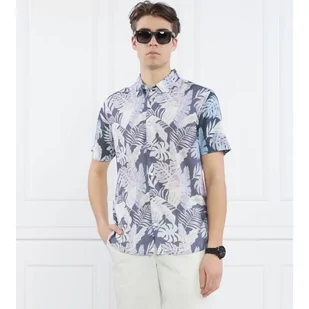 GUESS Koszula SS ECO RAYON INDGO T | Slim Fit - Koszule męskie - miniaturka - grafika 1