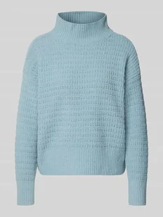 Sweter z dzianiny o kroju regular fit z półgolfem model ‘GLOBE’ - Swetry damskie Sweter z dzianiny o kroju regular fit z półgolfem model ‘GLOBE’ - Swetry damskie - miniaturka - grafika 1