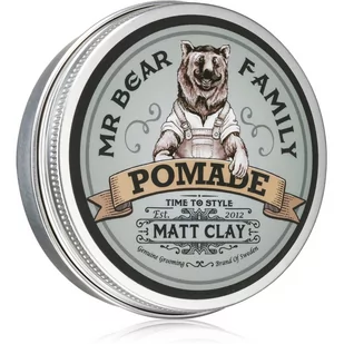 MR. BEAR FAMILY MR BEAR FAMILY MR BEAR FAMILY Matt Clay Pomada Matująca 100 ml - Pomada do włosów - miniaturka - grafika 1