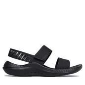 Sandały damskie - Sandały Crocs Literide 360 Sandal W 206711 Czarny - miniaturka - grafika 1