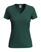 Koszulki i topy damskie - Koszulka damska T-shirt damski Stedman V-neck ST2700 Bottle Green L - miniaturka - grafika 1