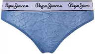 Majtki damskie - Pepe Jeans Mesh Stringi bielizna w stylu bikini dla kobiet, Dulwich Blue, M - miniaturka - grafika 1