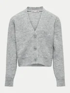 Swetry dla chłopców - Kids ONLY Kardigan 15326292 Szary Regular Fit - miniaturka - grafika 1