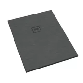 Brodziki prysznicowe - Brodzik prostokątny Schedpol Schedline Collection Protos 80x90x3,5 szary kompozyt 3SP.P1P-8090/S/ST-M1/S/ST - miniaturka - grafika 1