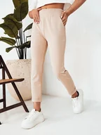Spodnie damskie - Spodnie damskie HILES beżowe Dstreet UY2064-XL/XXL - miniaturka - grafika 1