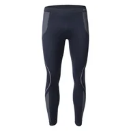Bielizna sportowa męska - Męskie Legginsy termoaktywne HI-TEC BURAZ BOTTOM M000263160 – Granatowy - miniaturka - grafika 1