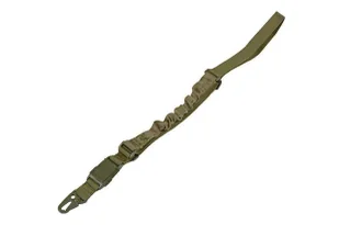 Jednopunktowy Pas nośny GFC Tactical Bungee - oliwkowy - Amunicja i osprzęt ASG - miniaturka - grafika 1