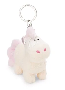NICI 61901 breloczek jednorożec Creamy Pink, wierny towarzysz do plecaka lub torby, zawieszka do kluczy dla małych i dużych, 10 cm, biały - Plecaki - miniaturka - grafika 1