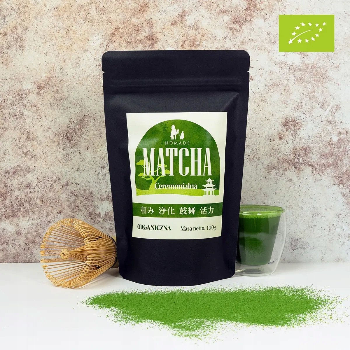 Matcha Ceremonialna Nomads japońska organiczna 100 g