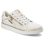 Sneakersy damskie - Białe Sneakersy Mustang Sportowe Obuwie Damskie - miniaturka - grafika 1