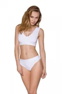 Bielizna sportowa damska - PS005 TOP white biustonosz sportowy - PASSION sport edition - miniaturka - grafika 1