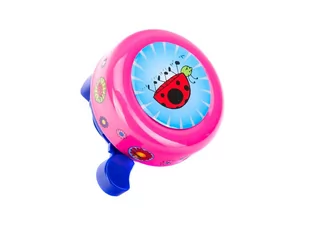 Dzwonek Mod. 201 Aluminiowy Kolor Rózowy/Motyw Biedronka Et. Romet - Dzwonki do roweru - miniaturka - grafika 1